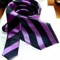 Designer Silk Neck Tie - Purple